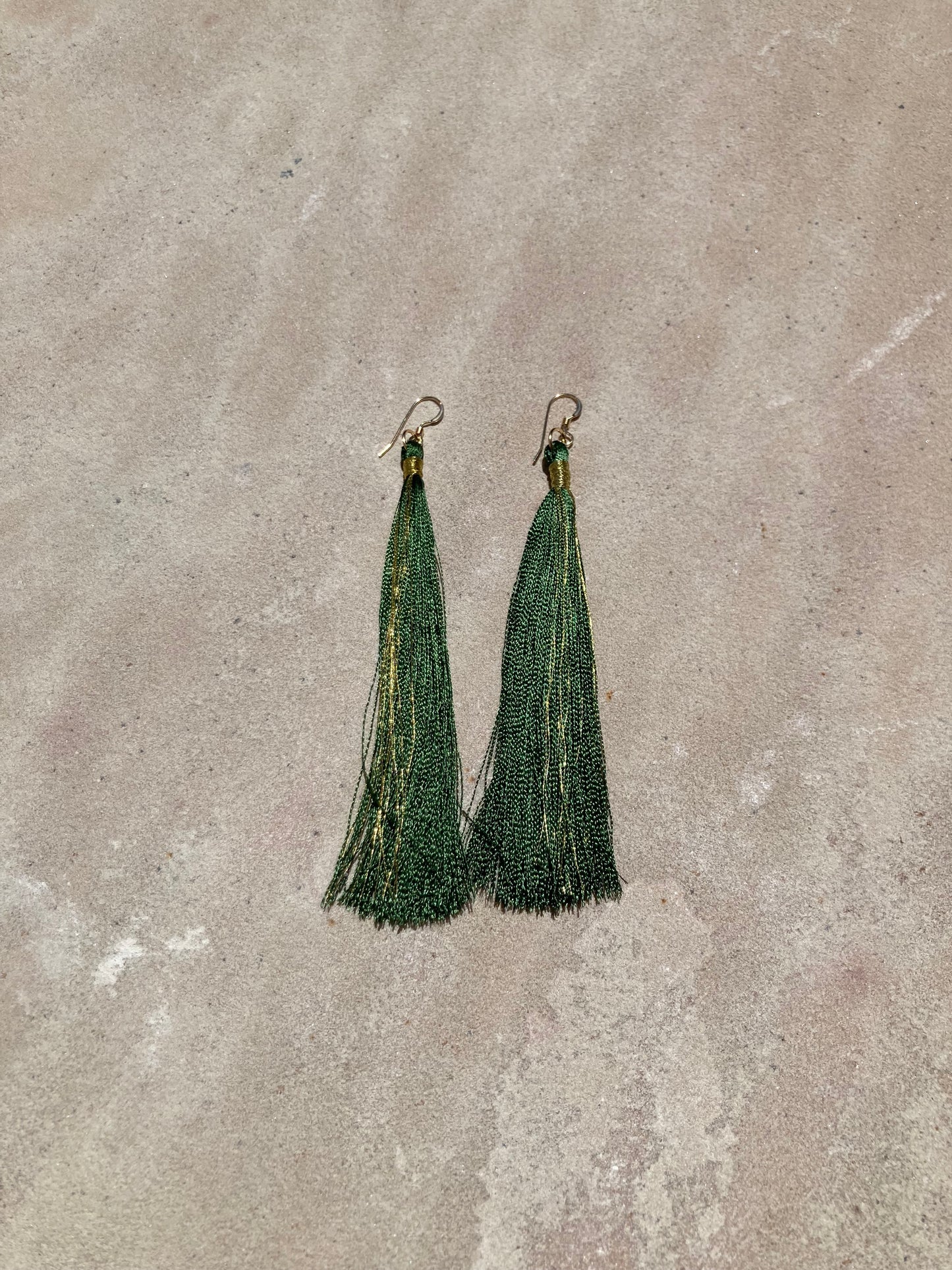 The Tassel Earring - Moss